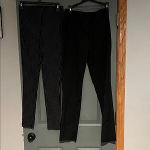 Two pairs of black pants